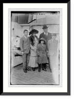 Historic Framed Print, Sir A. Conan Doyle and family,  17-7/8" x 21-7/8"