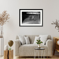 Historic Framed Print, Landis - "Matty" - Tierney,  17-7/8" x 21-7/8"