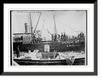 Loading A.R.C. ships at Piraeus American Red Cross Classic, Antique Poster