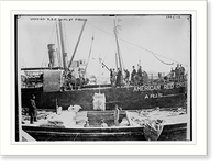 Loading A.R.C. ships at Piraeus American Red Cross Classic, Antique Poster