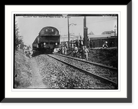 Passenger train held up by French soldiers at Bochum Classic, Vintage Poster