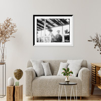 Historic Framed Print, Mrs. Clarence MacKay, in stands at Mineola race track,  17-7/8" x 21-7/8" Historic Framed Print, Mrs. Clarence MacKay, in stands at Mineola race track,  17-7/8" x 21-7/8"