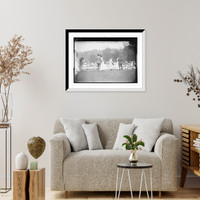 Historic Framed Print, Doing the "Virginia Reel" folk dance, Van Cortlandt Park, New York,  17-7/8" x 21-7/8"