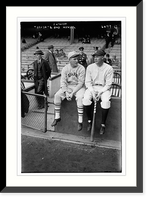 Historic Framed Print, Meusel, Emil F. "Irish" (Giants) & Bob Meusel (Yankees), 10/10/1923,  17-7/8" x 21-7/8"