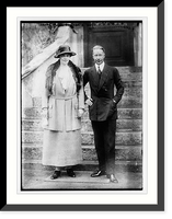 Historic Framed Print, Crn. Prince of Germany and wife,  17-7/8" x 21-7/8"