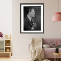 Historic Framed Print, W. Somerset Maugham,  17-7/8" x 21-7/8"
