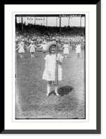 Rita Rogan (holding baseball bat), 1921, Antique Print