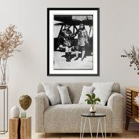 Historic Framed Print, Lt. Leigh Wade & Sgt. Ogden,  17-7/8" x 21-7/8"