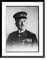 Historic Framed Print, Adm. Gino Ducci,  17-7/8" x 21-7/8"