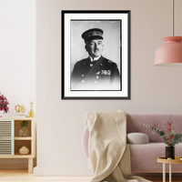 Historic Framed Print, Adm. Gino Ducci,  17-7/8" x 21-7/8"
