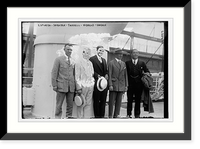 Historic Framed Print, Espanoza. Sarazen. Farrell. Nicholls and Hagen,  17-7/8" x 21-7/8"