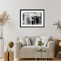 Historic Framed Print, Espanoza. Sarazen. Farrell. Nicholls and Hagen,  17-7/8" x 21-7/8"