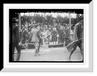 Historic Framed Print, Vanderbilt Cup Auto Race, pit in front of stands,  17-7/8" x 21-7/8"