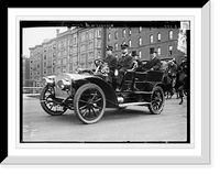 Historic Framed Print, Croker, Hayes and Mayor McClellan in carriage, New York,  17-7/8" x 21-7/8"