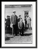 Historic Framed Print, Cal. Coolidge with Dan McCuen (midgit),  17-7/8" x 21-7/8"