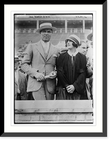 Historic Framed Print, Jack Dempsey and wife,  17-7/8" x 21-7/8"