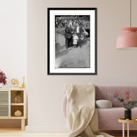 Ruth, Bill Edwards & mascot, 10/7/24, Vintage Wall Art