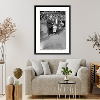 Ruth, Bill Edwards & mascot, 10/7/24, Vintage Wall Art