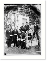 H. Abrams, Mary Pickford & mother, A. Kelly, J. Schenck etc. Classic, Antique Print
