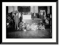 Historic Framed Print, Gompers lying in state,  17-7/8" x 21-7/8"