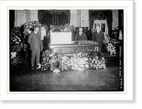 Historic Framed Print, Gompers lying in state,  17-7/8" x 21-7/8"