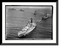 Fleet leaving Los Angeles for Hawaii, Antique Poster