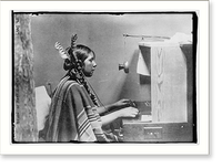 Female Indian telephone switchboard operator - "Helen of Many Glacier Hotel.", 26 June 1925 Classic, Vintage Wall Art