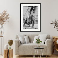 Historic Framed Print, Ernest Roemer & wife,  17-7/8" x 21-7/8"