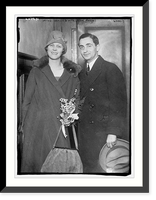 Historic Framed Print, Irving Berlin & wife (Ellen Mackay),  17-7/8" x 21-7/8"