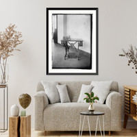 Historic Framed Print, Sewing machine - 3,  17-7/8" x 21-7/8"