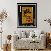 Historic Framed Print, Yours not to do and die - yours but to go and buy Victory Bonds 1918,  17-7/8" x 21-7/8"