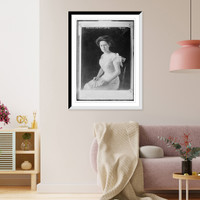 Historic Framed Print, Mrs. Alf. Bennett Gates, seated,  17-7/8" x 21-7/8"