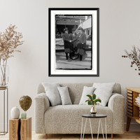 Historic Framed Print, J.W. Lieb, F.W. Smith, Dr. Semenza,  17-7/8" x 21-7/8"