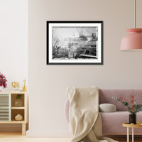 Miss. River Power Plant, Keokuk - Placing Concrete in Wall, Vintage Wall Art