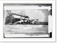 Miss. River Power Plant, Keokuk - Hydro-Electric - 200,000 H.P, Vintage Print