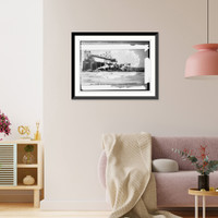 Miss. River Power Plant, Keokuk - Hydro-Electric - 200,000 H.P, Vintage Print