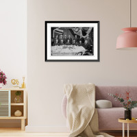 Historic Framed Print, Elisha Lee, W.S. Carter, W.F. Morgan, J. Davies, H. Garrod, Haley Fiske, Amos, Warren Stone, R. Measley, O. Straus, C.W. Bowerman, A. Belmont, J.H. Thomas, S. Gompers,  17-7/8" x 21-7/8"