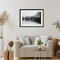 Historic Framed Print, Jap. Com'n at battery,  17-7/8" x 21-7/8"