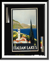 Italian lakes, Vintage Wall Art