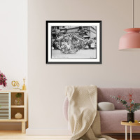 Historic Framed Print, Chair Parade, Atlantic City,  17-7/8" x 21-7/8" Historic Framed Print, Chair Parade, Atlantic City,  17-7/8" x 21-7/8"