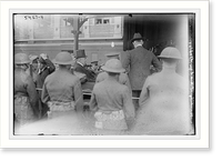 Unidentified man and woman riding in back of car - 4, Historic Reproduction
