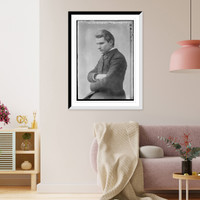 Historic Framed Print, Walter Damrosch, arms folded, 43 years ago,  17-7/8" x 21-7/8"