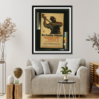 Historic Framed Print, Der deutsche Schmied ein vaterlaumlndisches Spiel. Louis Oppenheim.,  17-7/8" x 21-7/8"