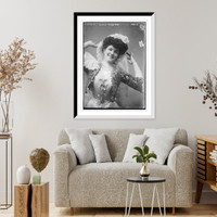 Historic Framed Print, Emma Trentini, seated, Mishkin Studio.Mishkin Studio,  17-7/8" x 21-7/8"