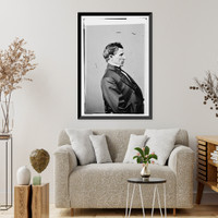 Historic Framed Print, Evins Hon. John H. of Spartanburg S.C. Died Oct. 20 1884. Lt. Col. in Confederate Army,  17-7/8" x 21-7/8"