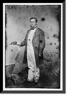 Historic Framed Print, Finley Hon. Jesse Johnson of Fla. Judge of the Confederate States Court from the District of Florida in 1861. Brig Gen in Confederate Army,  17-7/8" x 21-7/8"