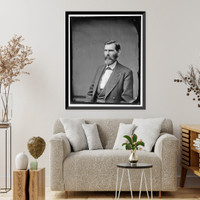 Historic Framed Print, Hon. Samuel C. [?] Pomeroy of Kansas,  17-7/8" x 21-7/8"