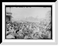 Historic Framed Print, Taft crowd in West,  17-7/8" x 21-7/8"