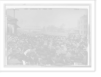 Historic Framed Print, Taft crowd in West,  17-7/8" x 21-7/8"