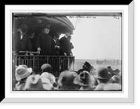 Historic Framed Print, Taft on campaign train in West,  17-7/8" x 21-7/8"